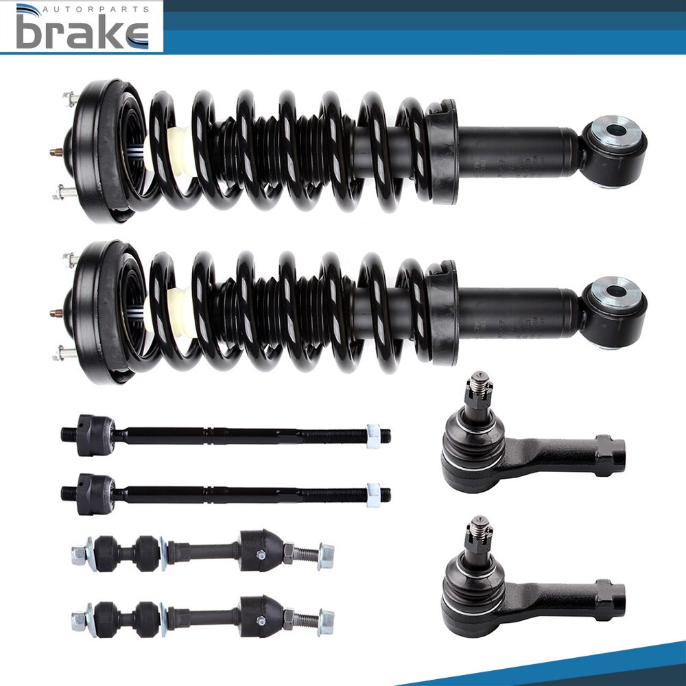 2005-08 Ford F-150 2WD 8-Piece Front Suspension Kit – Struts, Springs, Sway Bar, Tie Rods