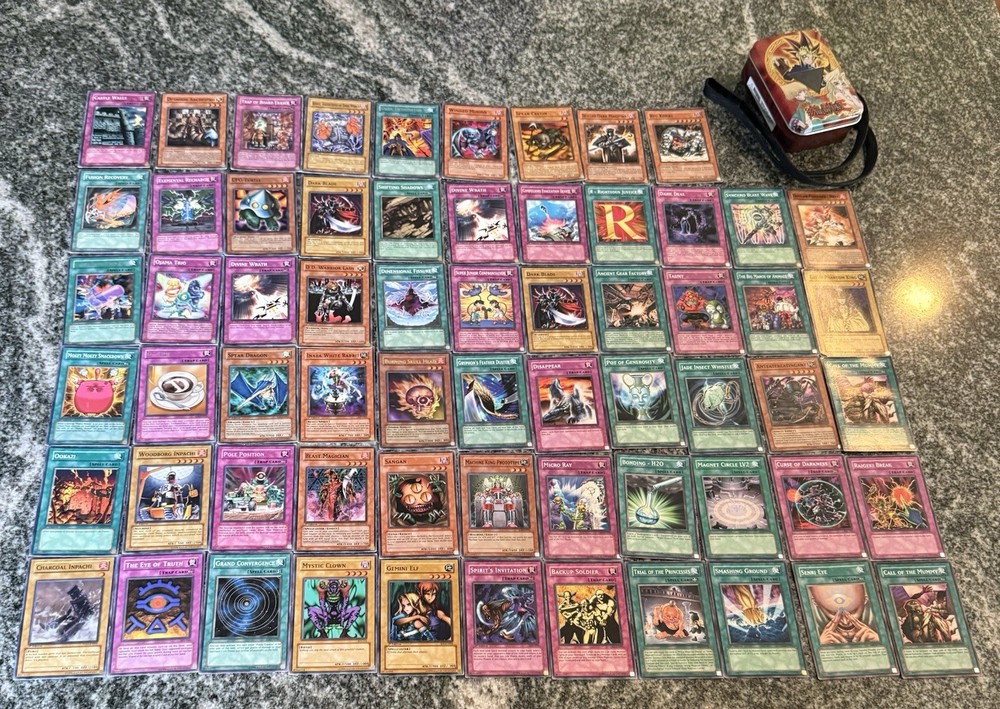 Vintage Yu-Gi-Oh Mid 2000s 64-Card Unsearched TCG Lot
