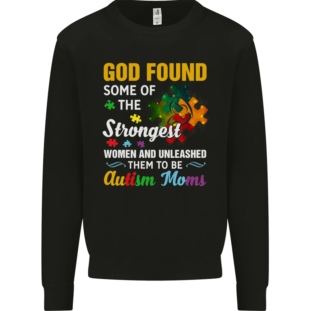 Religious Autism Mom Autistic Mum God ASD Mens Sweatshirt Jumper