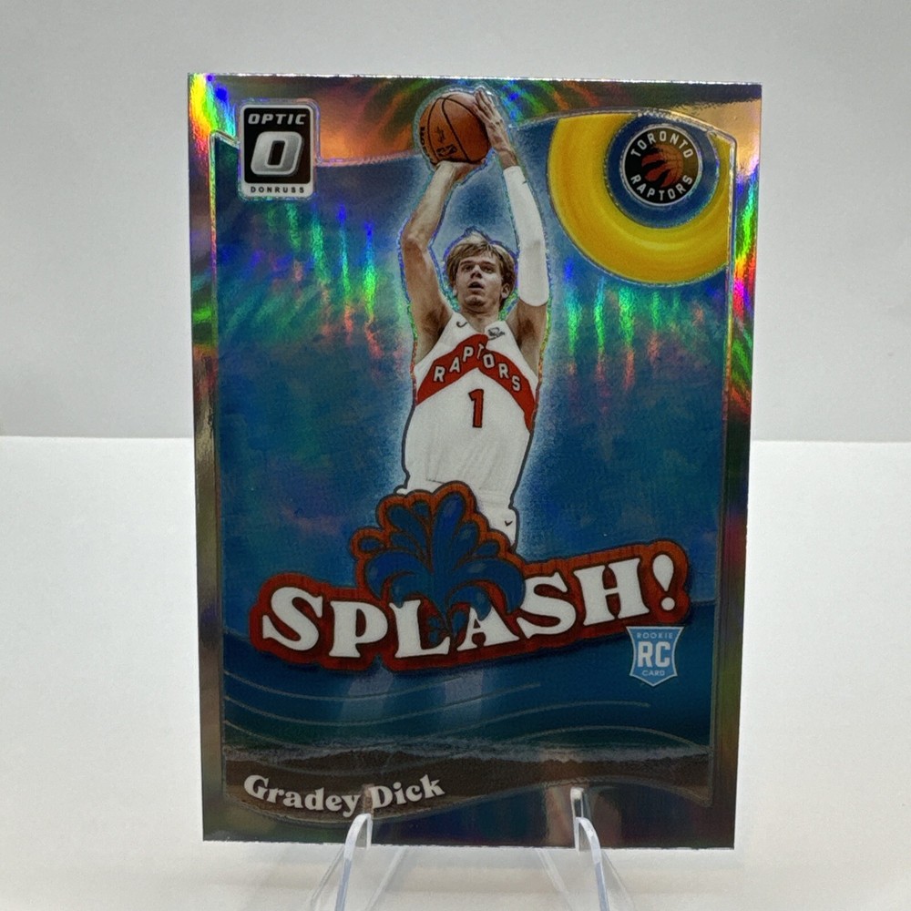 GRADEY DICK 2023-24 NBA Donruss Optic Silver Holo Splash Raptors #9