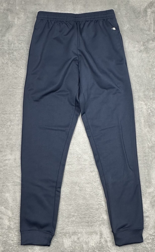 Badger Sport Men’s Blue Jogger Pants Small Elastic Waist Drawstring Pockets NWOT