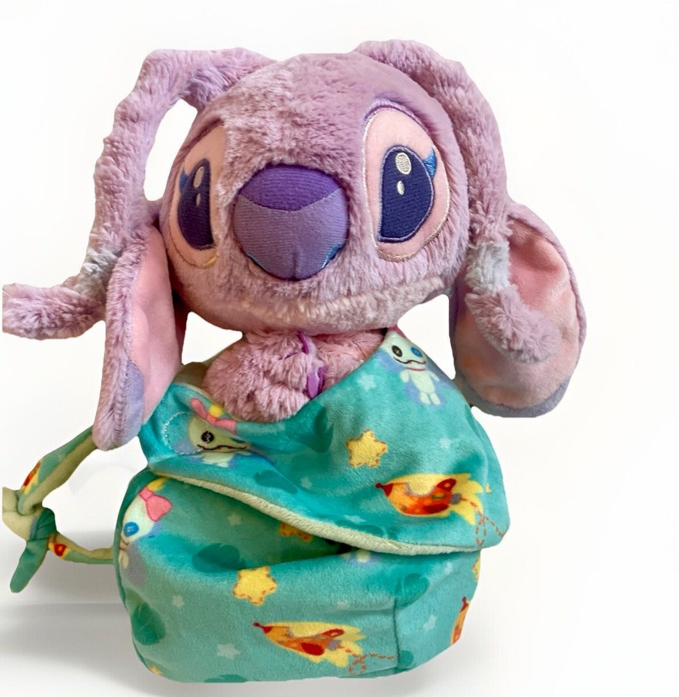 Disney Babies Lilo & Stitch Baby ANGEL Plush Blanket Pouch Swaddle Plush Toy