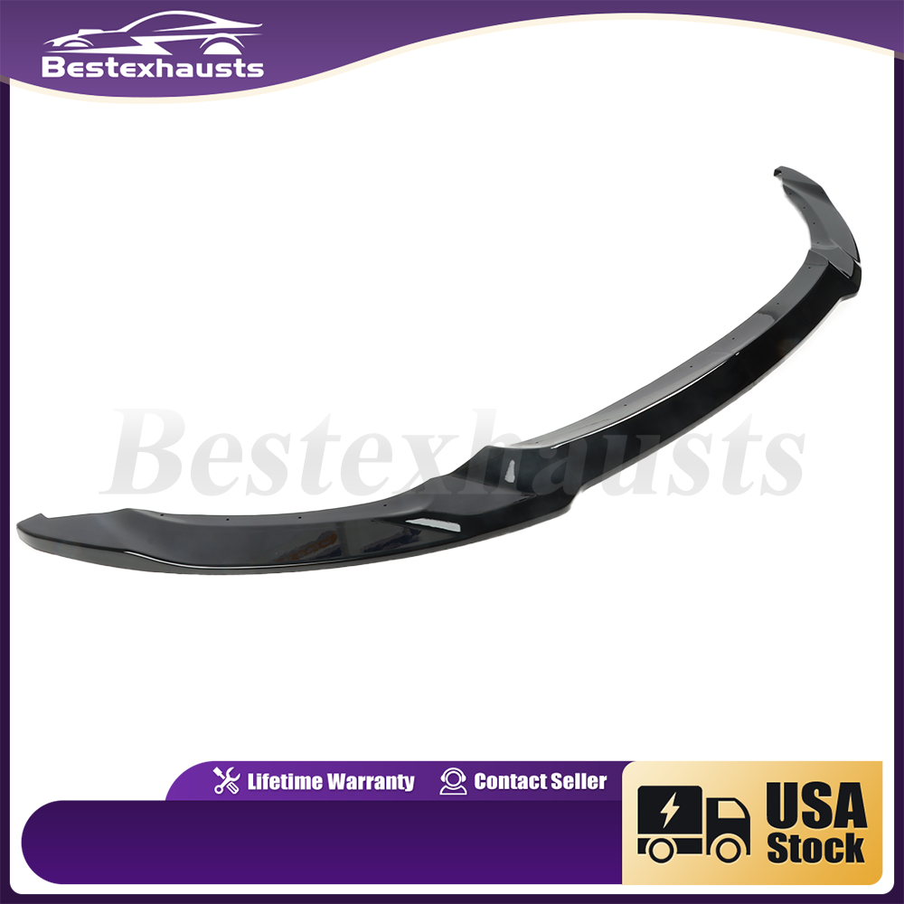 Gloss Black Front Bumper Lip Splitter CS Style For 2015-20 BMW F80 M3 F82 F83 M4