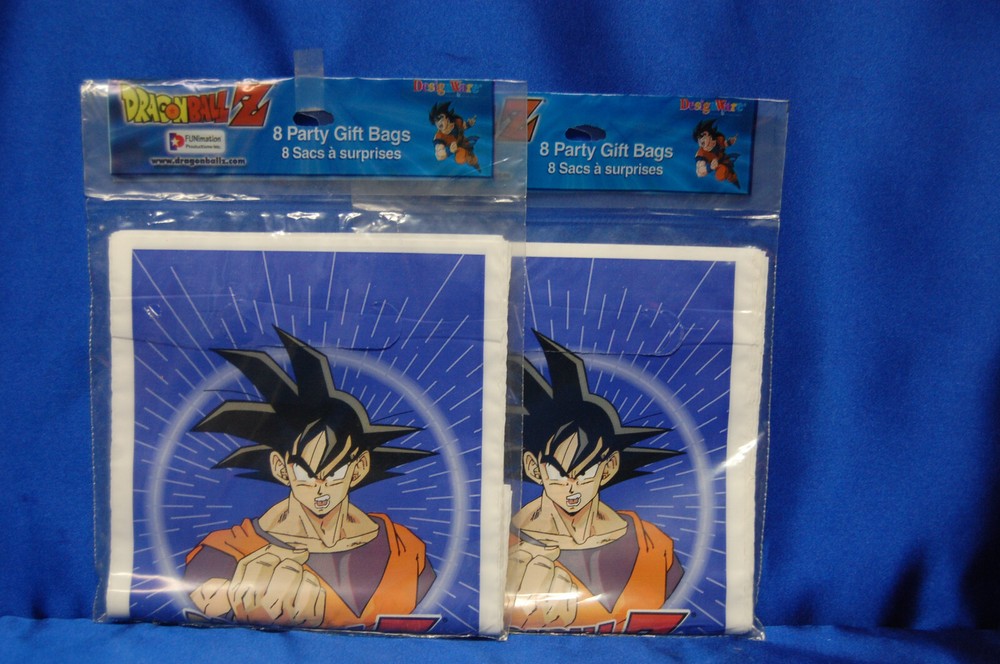 Dragon Ball Z Party Loot Bags 2-8 Count Sets Fast Shipping