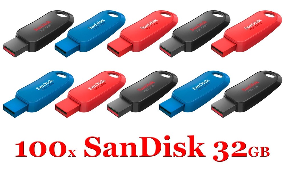 200 SanDisk Cruzer Snap 32GB USB 2.0 Flash Drives with Fast Shipping