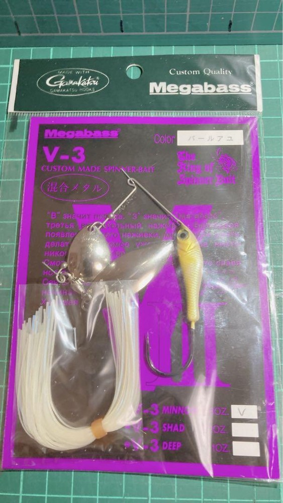 Fishing Lure Megabass V-3 Minnow 3/8Oz Spinnerbait Tandem Willow