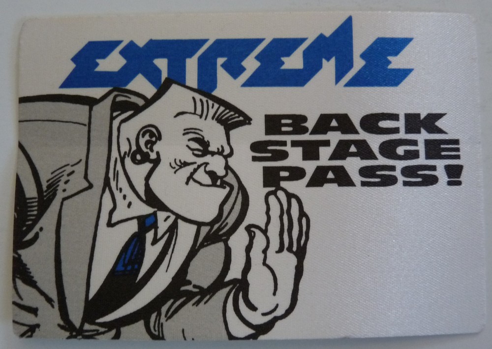 Extreme Band Backstage Concert Tour Working Pass