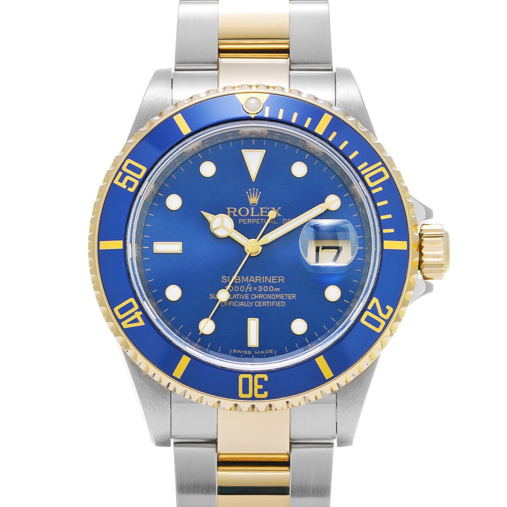ROLEX SUBMARINER BLUE BEZEL 16613 SELF-WINDING A 398000