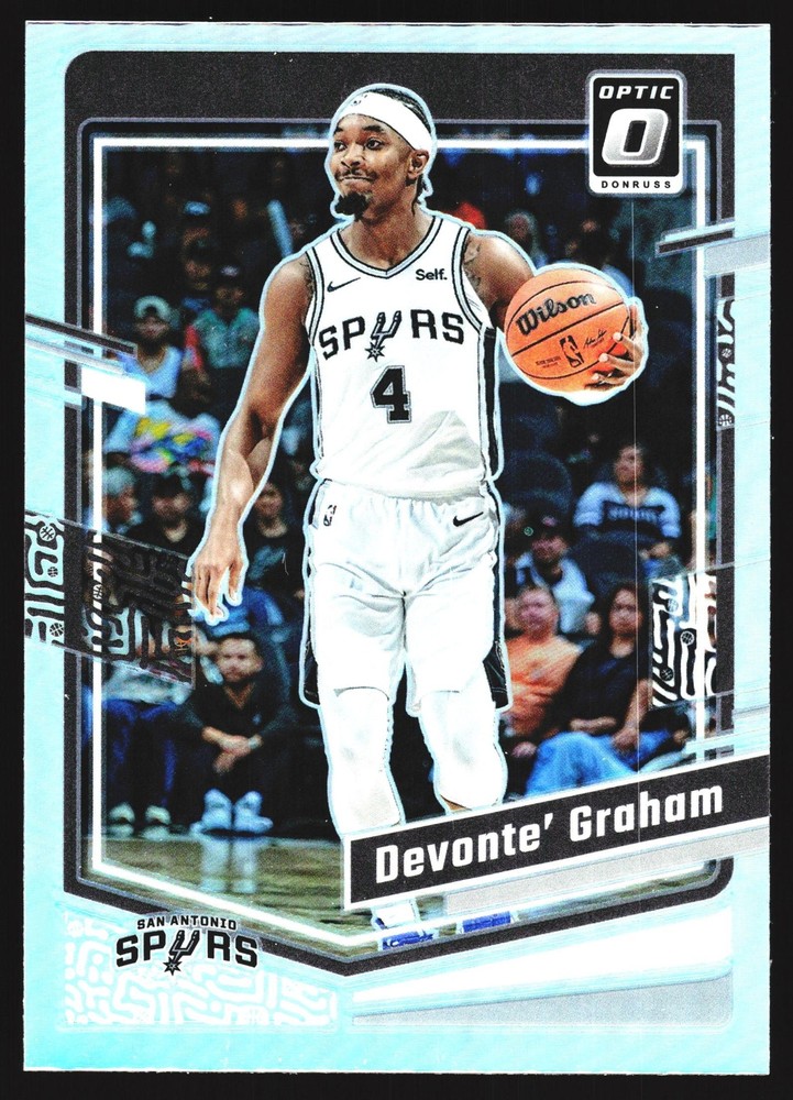Devonte' Graham 2023-24 Donruss Optic SILVER HOLO San Antonio Spurs NBA No.100