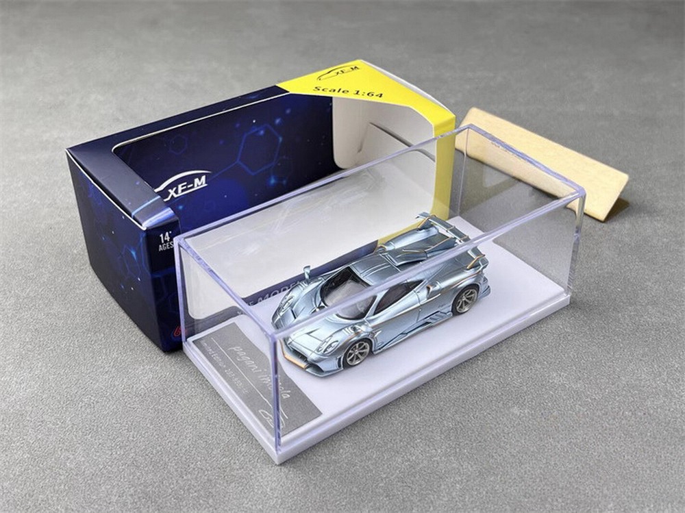 XF Model 1/64 Scale Pagani Imola Blue2 Diecast Car Model Toy Collection Gift