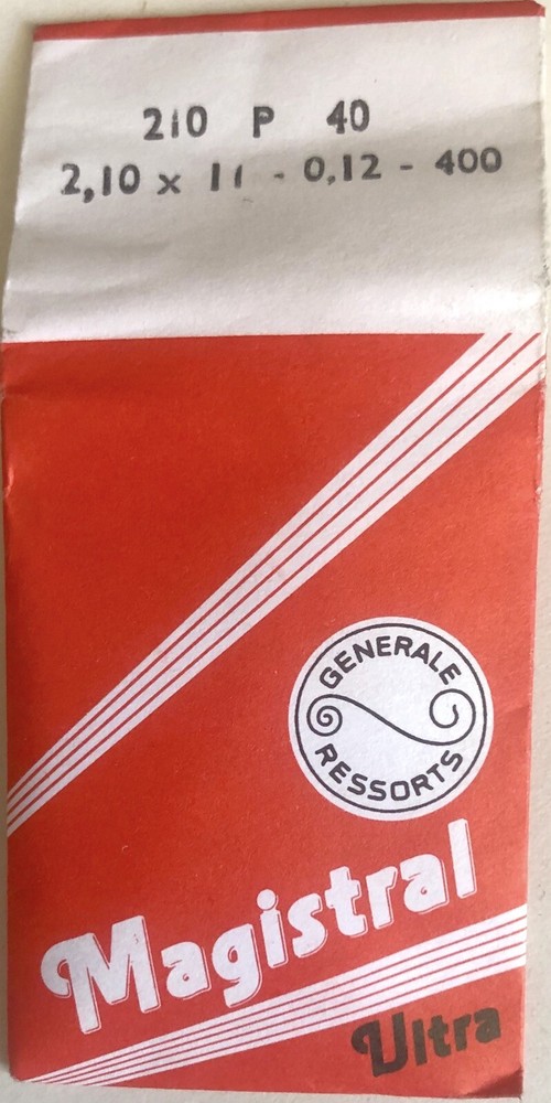 1X Mainspring 2.10x0.12 Ø11 400 Spring Watch 205 P40