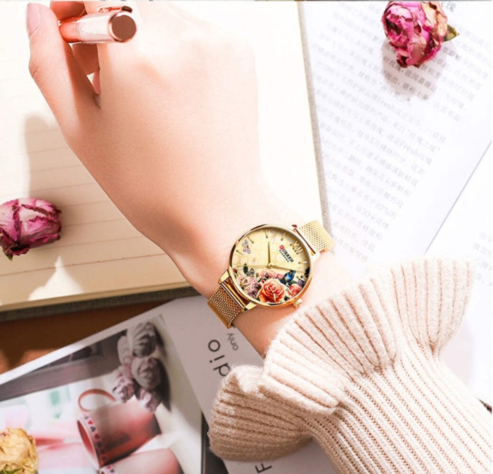 Stylish Women's Waterproof Quartz Watch with Casual Belt Design