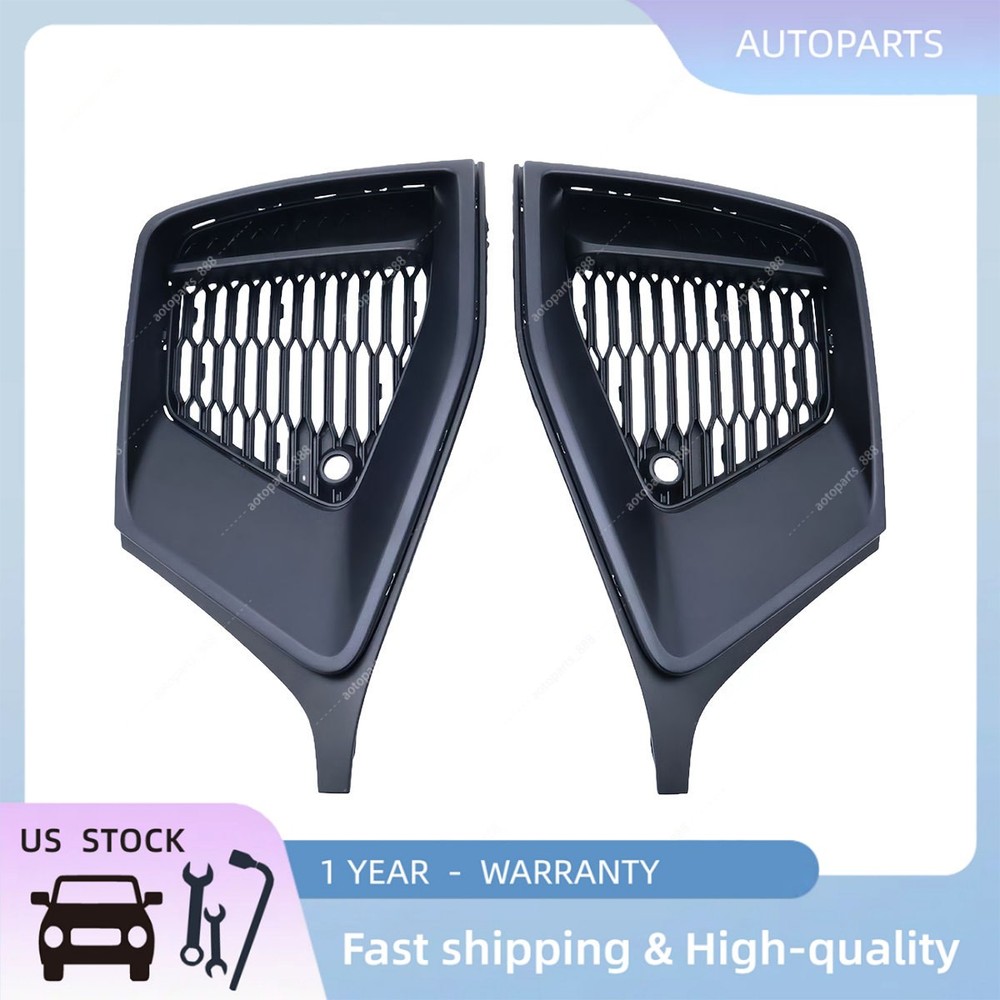 Front Bumper Cover Grille Surround Insert Driver Passenger For 2019-2023 Audi Q8