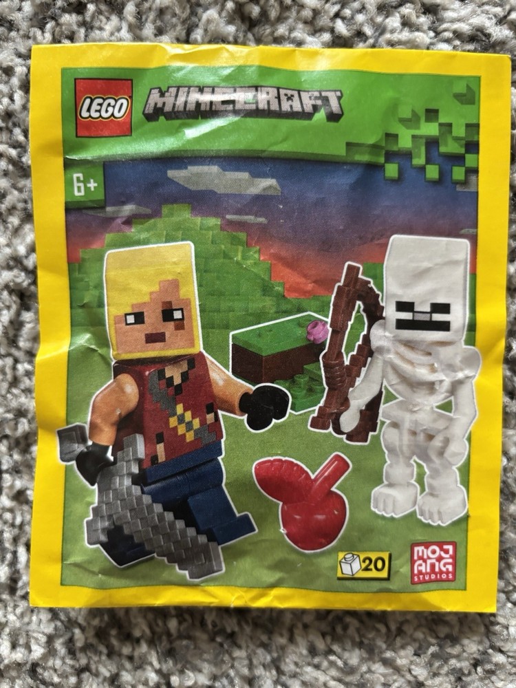 Lego Minecraft Sealed Hero Skeleton Paper Bag Set