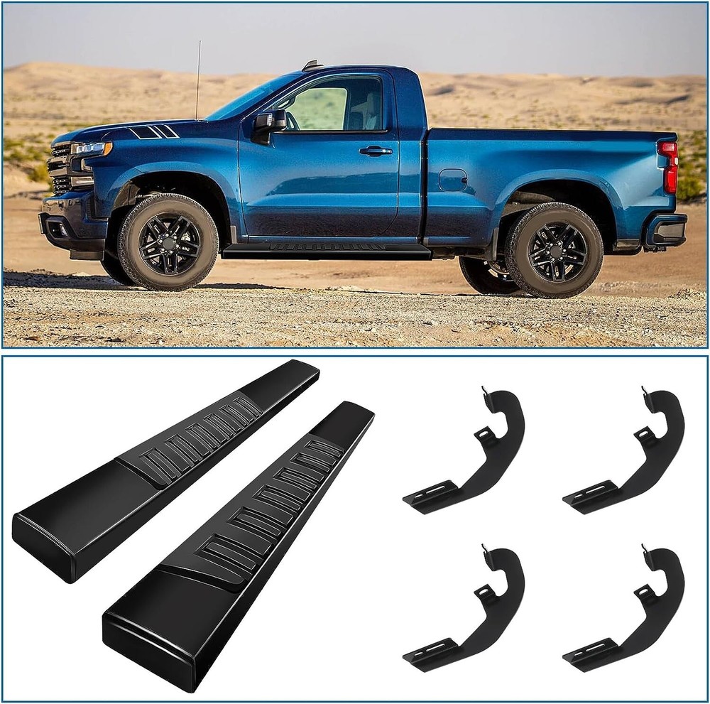 2019-2025 Chevy Silverado GMC Sierra Standard Cab Side Step Running Boards