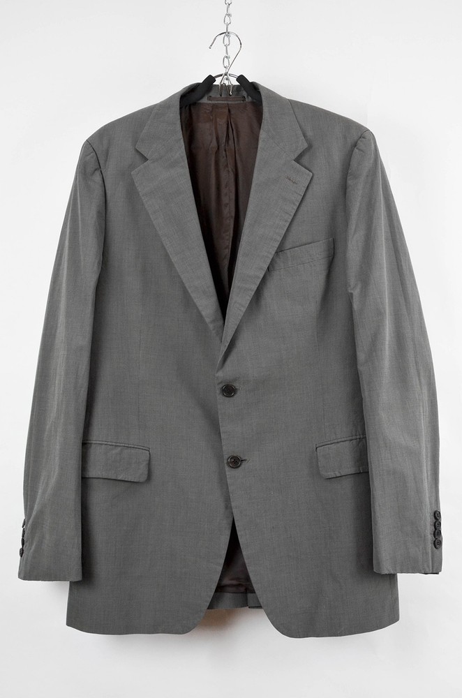 Prada Men’s Classic Gray Two-Button Blazer – Size 54R