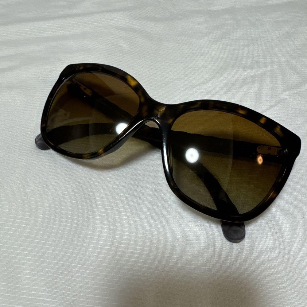 Chanel Quilted Brown CC Logo Sunglasses Near Mint Womens Pre-Owned  