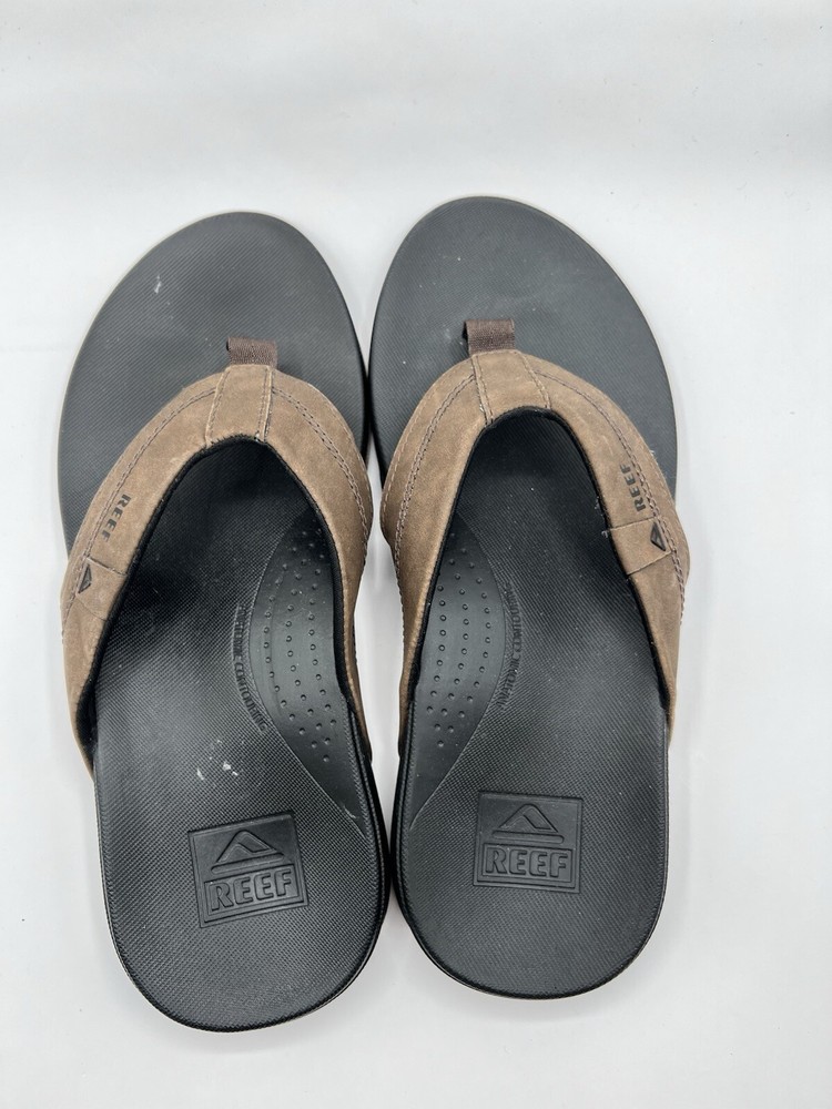 Reef Men's Cushion Spring Flip-Flop, Brown, 9