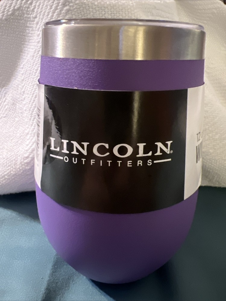 Stainless Insulated Wine Cup Lincoln Outfitters 12oz Purple