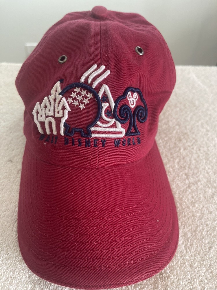 Disney World Resorts Adjustable Red White Blue Baseball Cap
