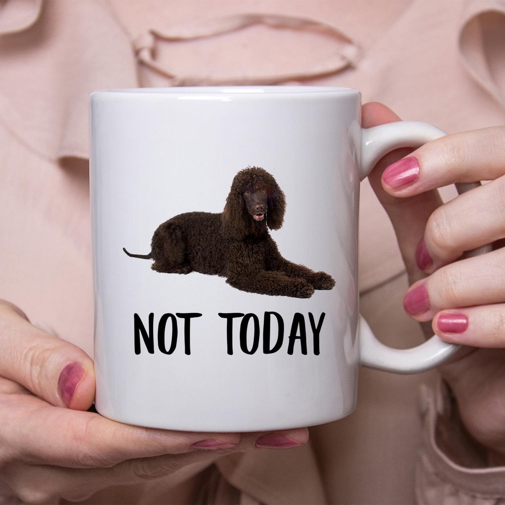 Funny Irish Water Spaniel Chocolate Lazy Dog Mug Gift For Women
