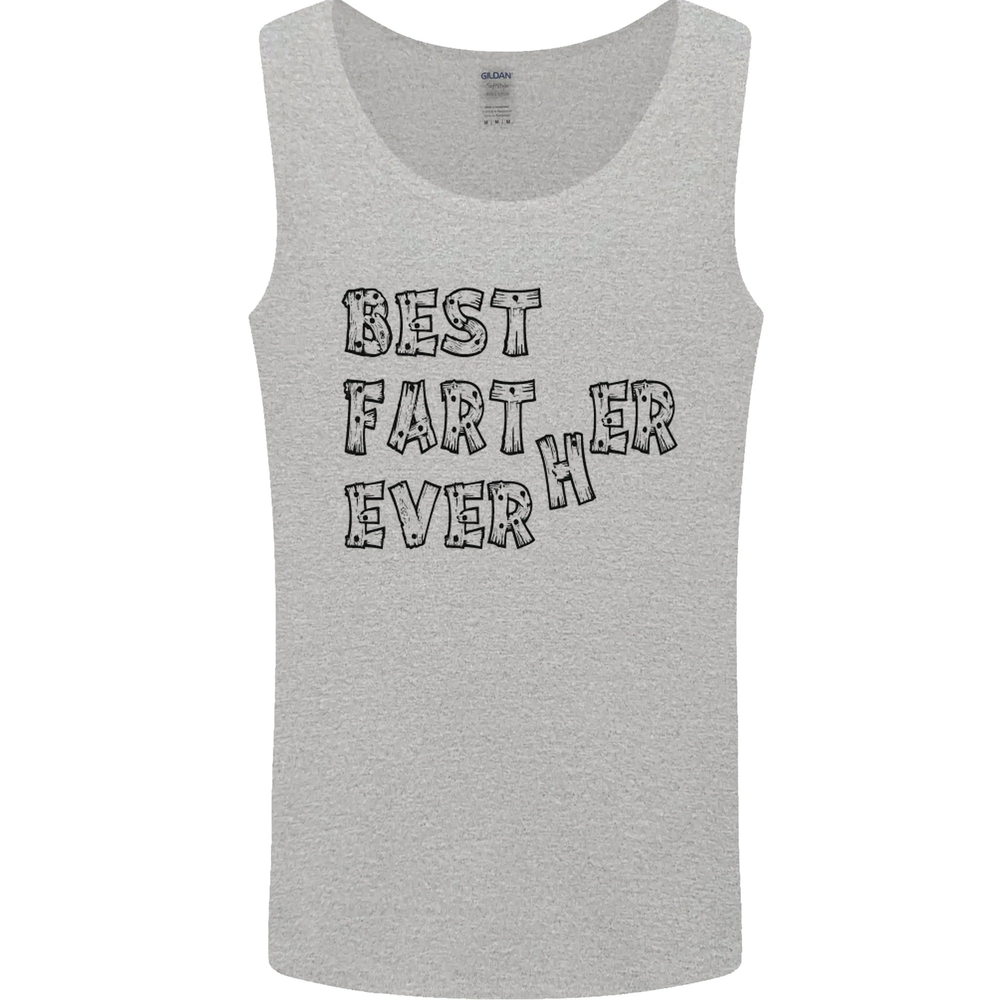 Fathers Day Best Farter Ever Funny Farting Mens Vest Tank Top-image