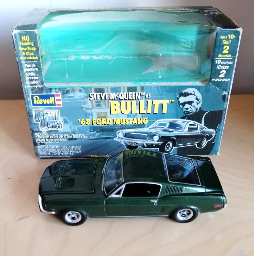 Revell 1513 1/25 Steve McQueen Bullitt 1968 Ford Mustang Metal Body Model Kit