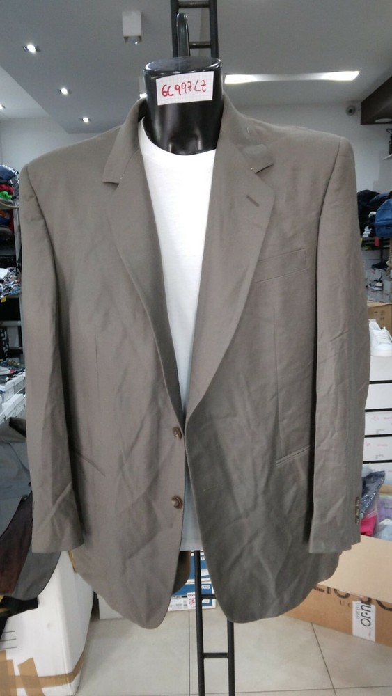 Men's Jacket Man 100% Wool Grey New Size 46 GC997LZ