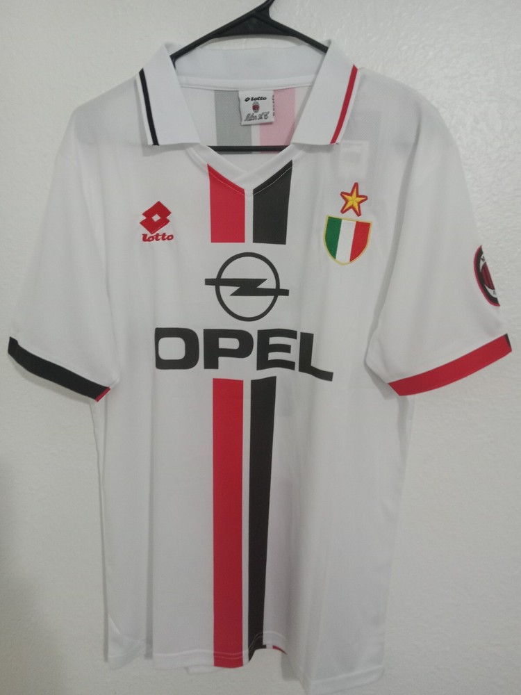 AC Milan Soccer Jersey Retro 95/96 Maldini #3 Away Large W/Tags