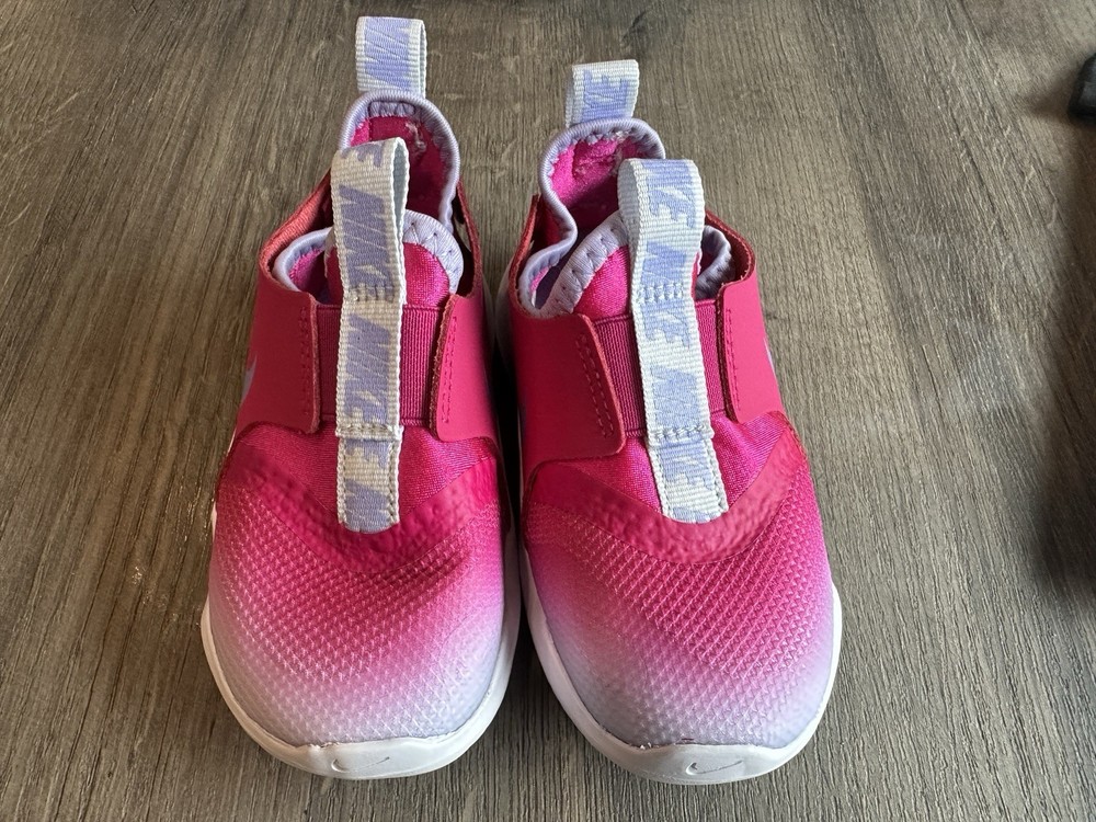 Nike Flex Runner size 3C Purple Toddler Girls Slip-On Sneakers Shoes NEW