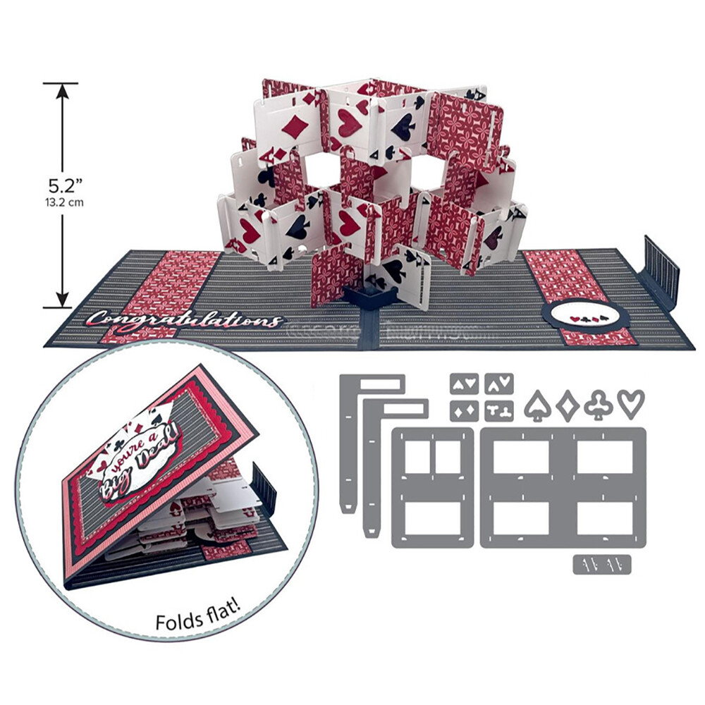 Playing Cards Metal Cutting Dies Stencils For DIY Scrapbooking Album Craft Cards