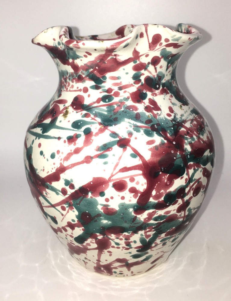 1998 McNeill's Pottery VASE Seagrove NC Signed Windy  EXCELLENT
