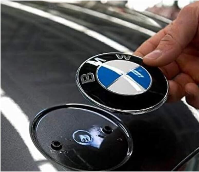 BMW 82mm front car hood emblem badge bonnet logo Genune