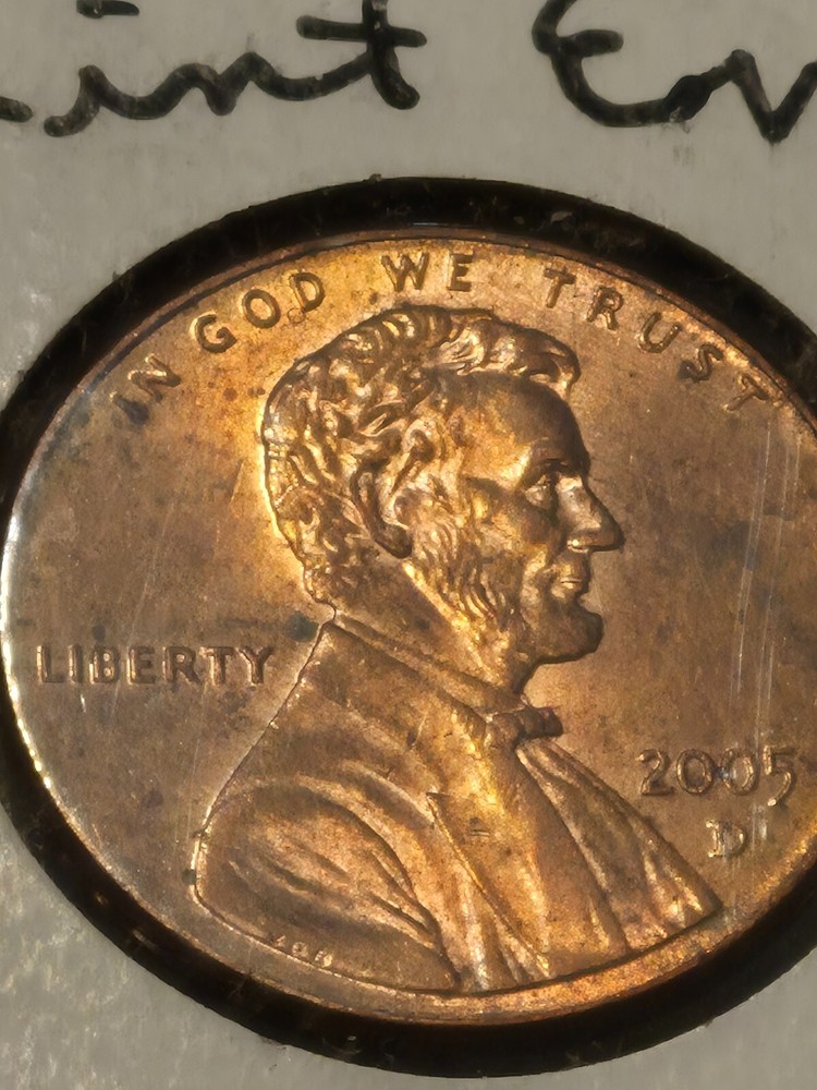 2005 Lincoln Penny RPM Error with Repunched Mint Mark  