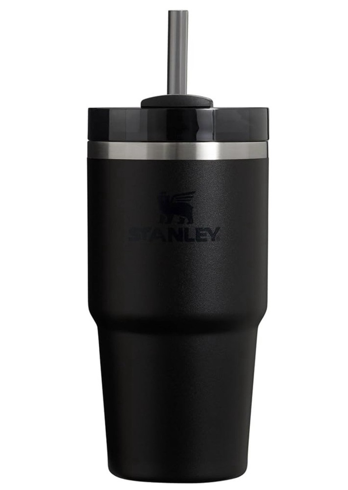 STANLEY 20oz All Black Quencher with Straw Topper, Boot & Sling Handle