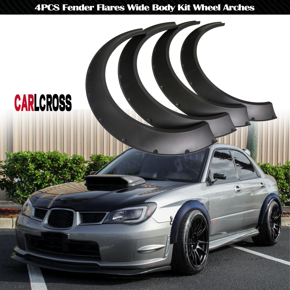 For Subaru Impreza WRX STI 4PCS Fender Flares Wide Body Kit Wheel Arches