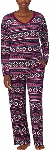 *NWT* Nautica Women's 2 Piece Cozy Fleece Pajama Sleepwear Set (Purple, 3X)