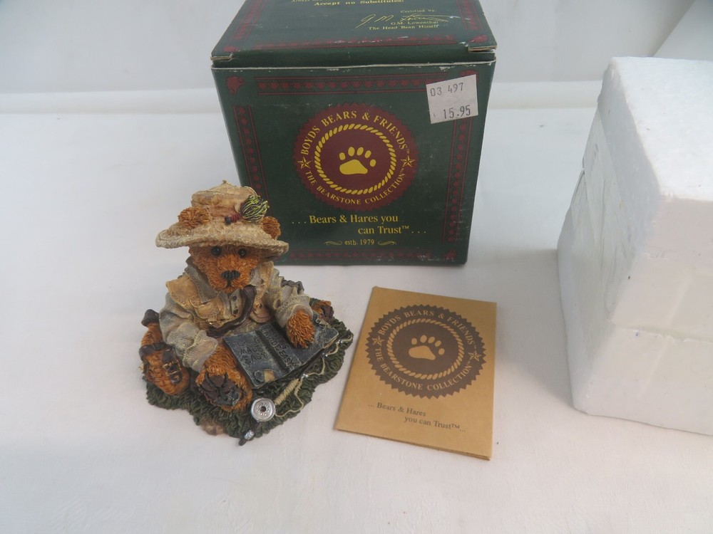 Vintage Boyds Bears Bearstone Collection Otis The Fisherman