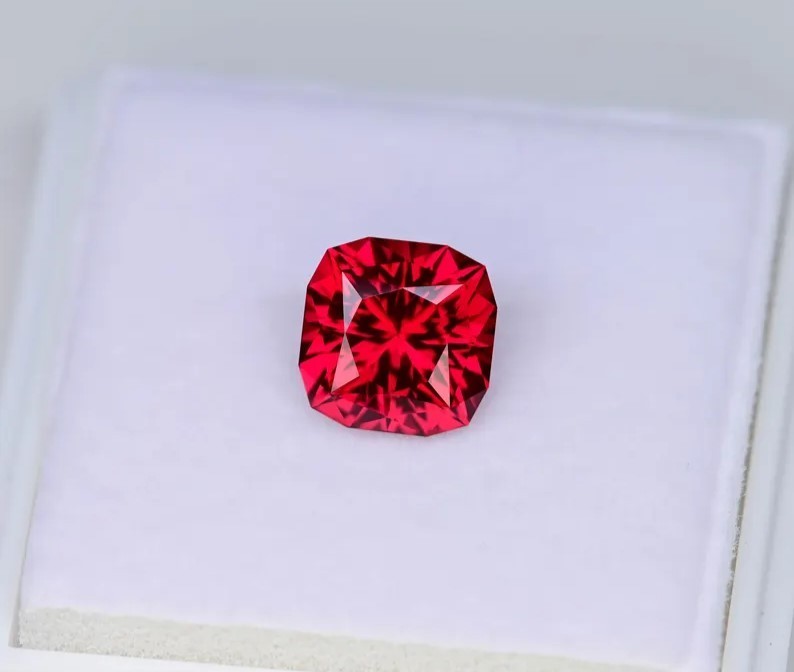 9 CT Natural Blood Red Ruby Precision Cut Certified Gemstone Rare Find
