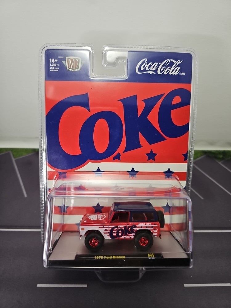2024 M2 Machines 1976 Ford Bronco Coca Cola Chase 1 Of 750