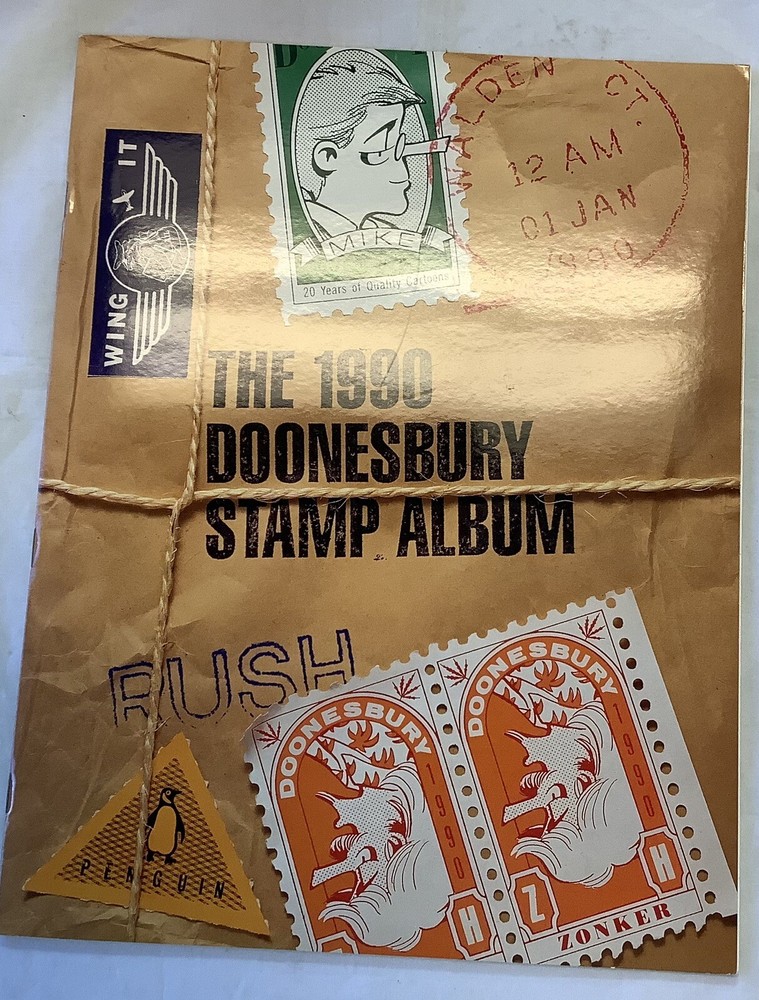 vintage 1990 The Doonesbury Stamp Album mint condition