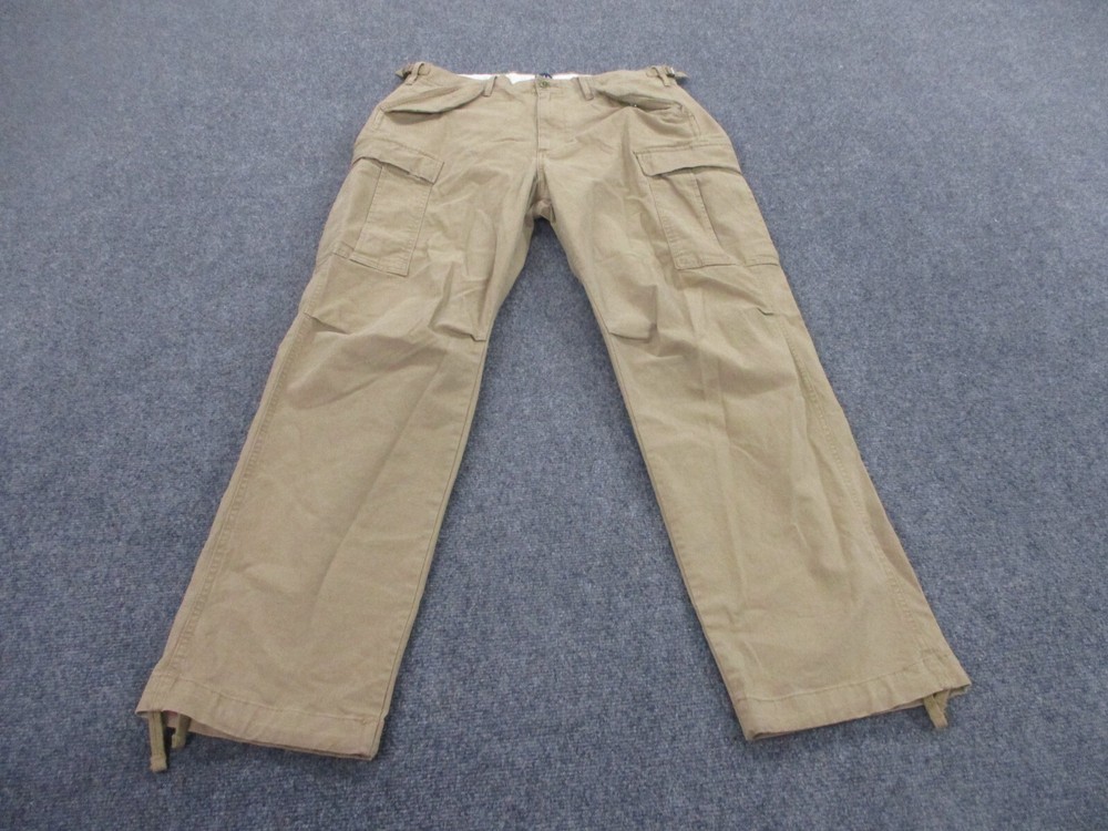 Vintage Gap Pants Men 32 X 32 Beige Cargo Relaxed Work Classic Stretch Y2K Adult