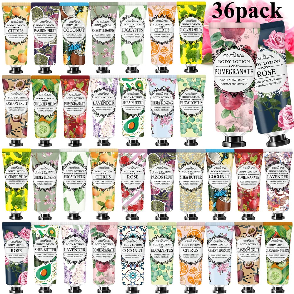 36 Pack Lotion for Dry Skin,Body Lotion for Women and Men,Valentines Day Gift...