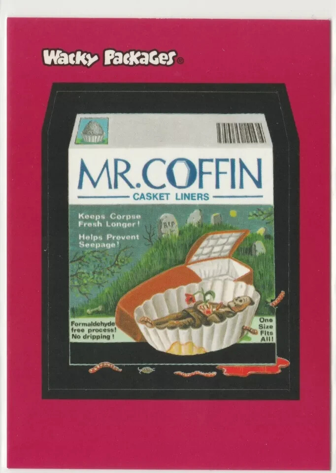 Mr Coffin Wacky Packages GPK Promo Card 2004 Series 2 All-New