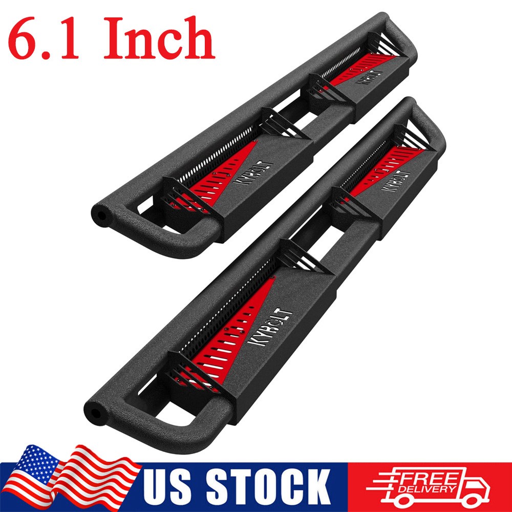 2019-2025 Dodge Ram 1500 Crew Cab Heavy-Duty Steel Running Boards Side Steps Nerf Bars