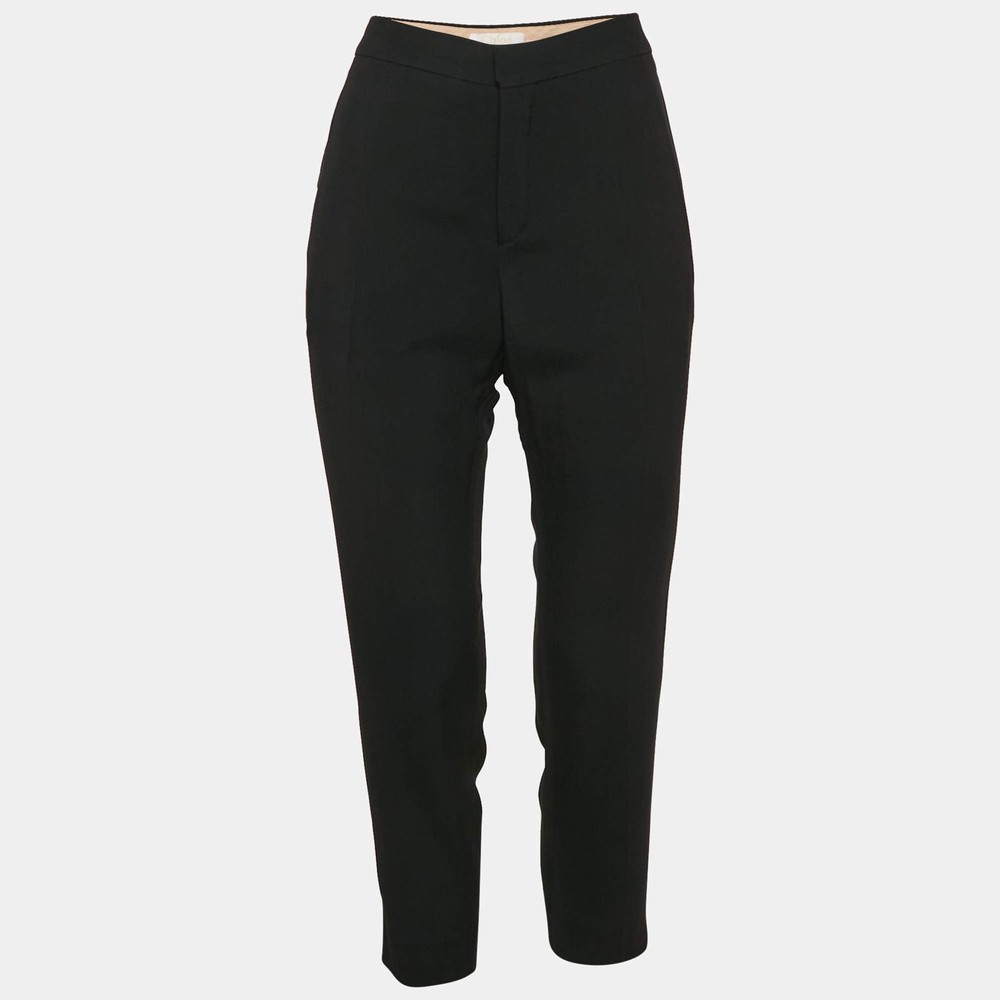 Chloe Black Crepe Formal Trouser M