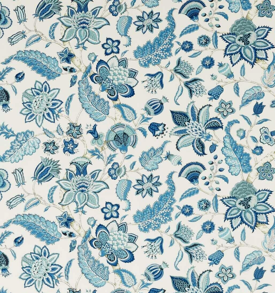 SANDERSON CURTAIN FABRIC DESIGN Newnham Courtney 1.9 METRE INDOOR/OUTDOOR INDIGO