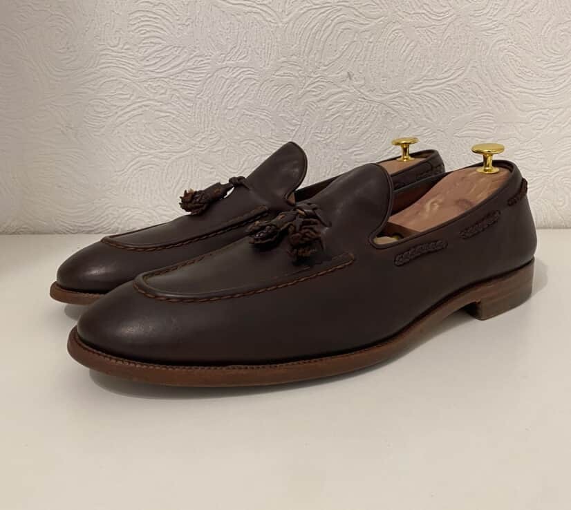 Shoes Fratelli Rossetti leather loafers, size UK 10