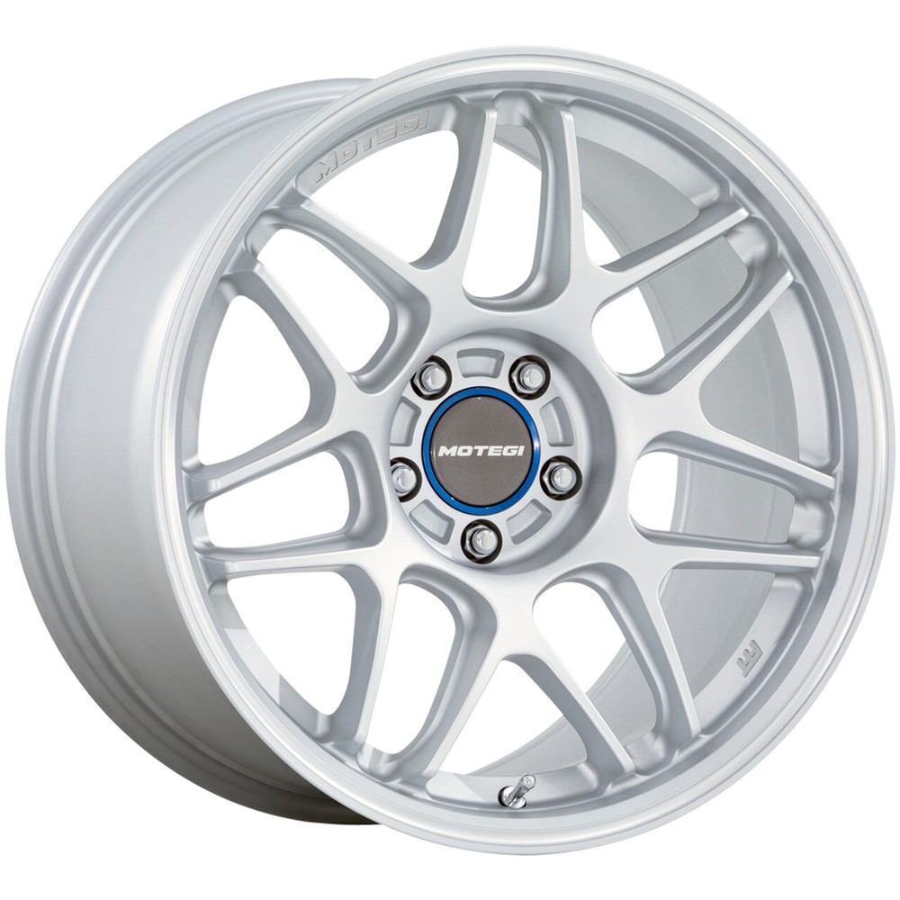 19x9.5 +40 Motegi MR158 Tsubaki 5x4.5 Hyper Silver W/ Mach Lip Wheels (Set of 4)
