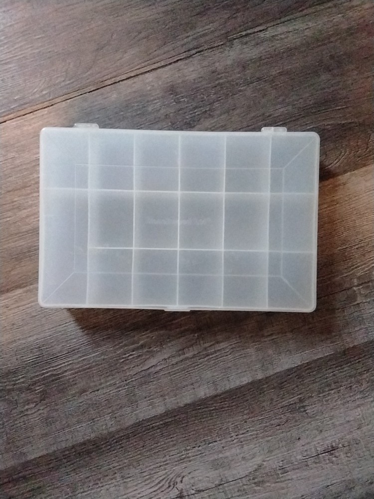 Beachwood Lid Storage Organizer For Beads Or Any Small Items 17 Spots Used